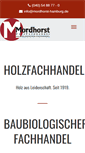 Mobile Screenshot of mordhorst-hamburg.de